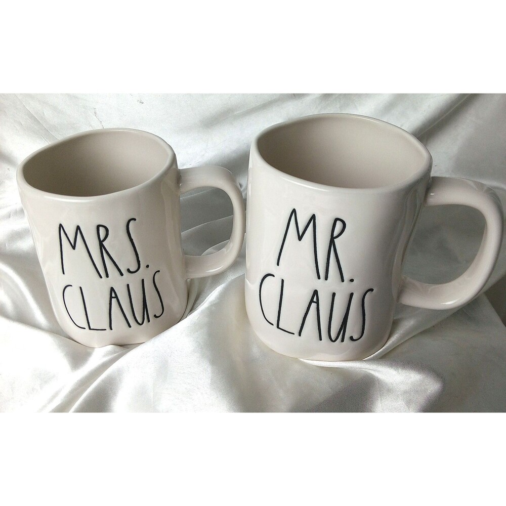 RAE DUNN ARTISAN COLLECTION MUG MR. CLAUSE & MRS. CLAUSE